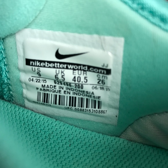 Nike tr fit 5 grey Tiffany blue running shoes - Picture 7 of 8